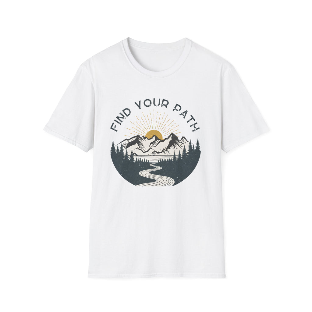 Find Your Path Mountain Stream Grahic T-Shirt