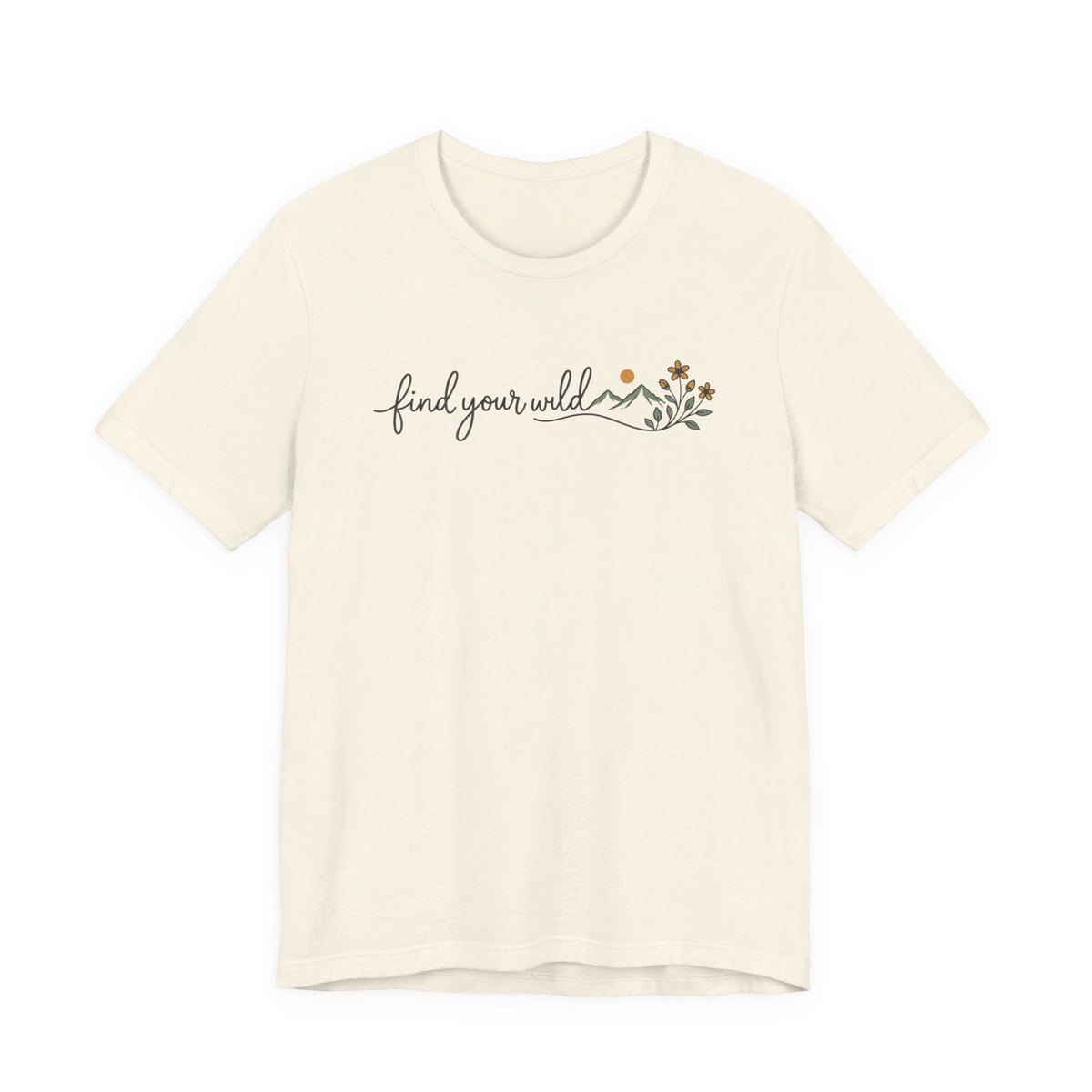 Find Your Wild Tee | Line Art Illustration T-Shirt