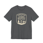 Certified to Stand Quietly Near Trees T-Shirt | Outdoor Nature Badge Tee
