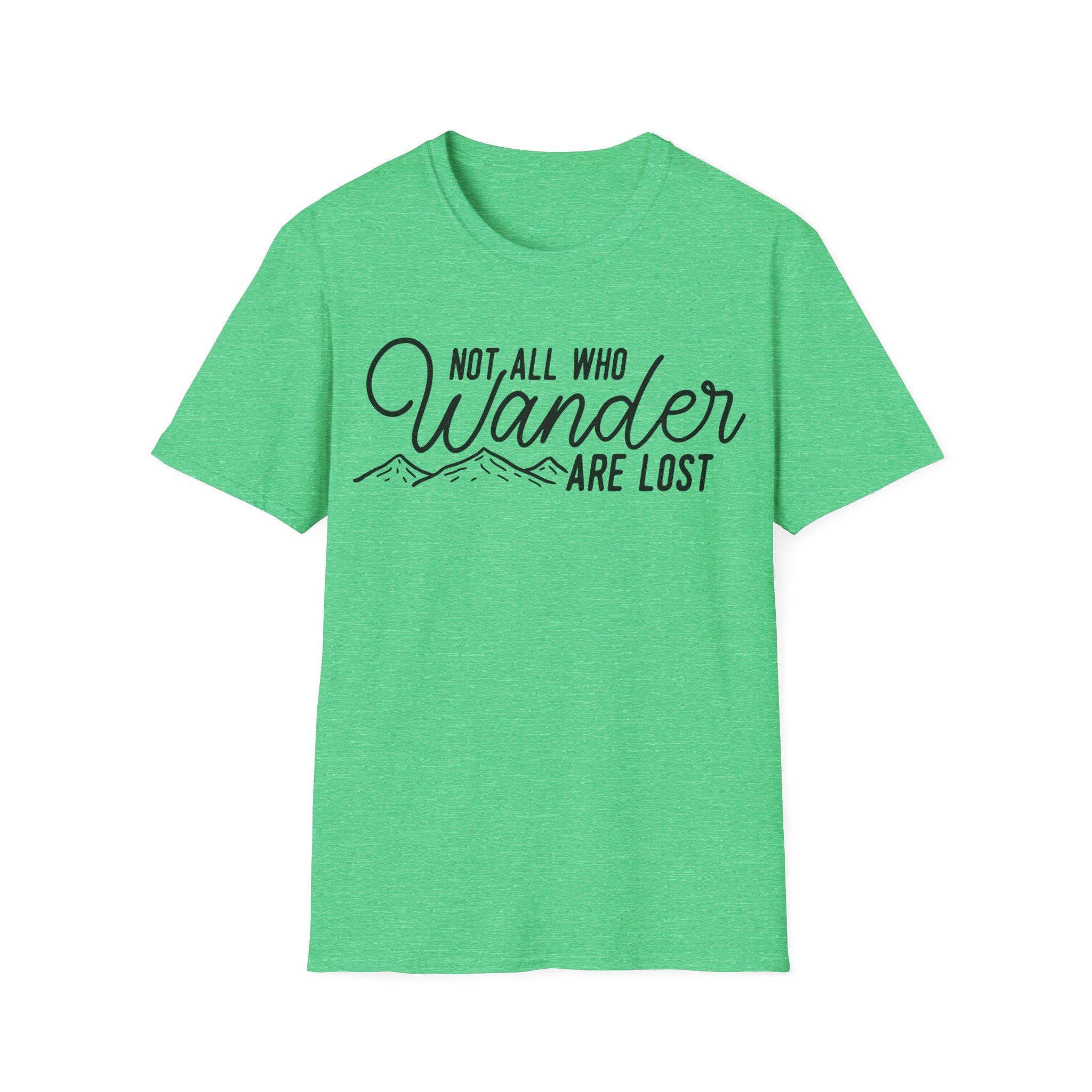 Not All Who Wander Line Art Graphic T-Shirt