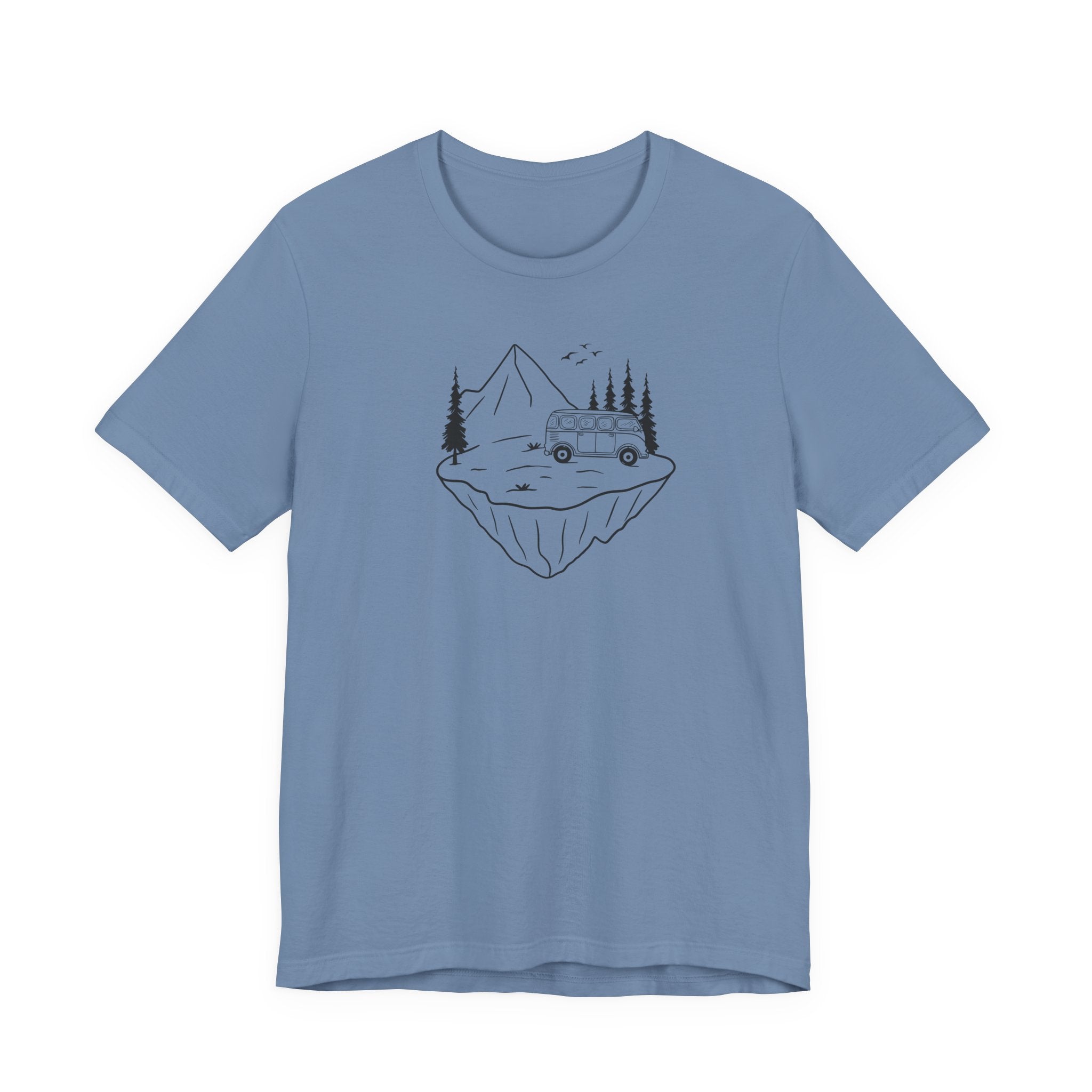 Floating Island Camper Tee | Surreal Vanlife Shirt