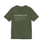 Ecotherapy definition tee | Nature therapy text design