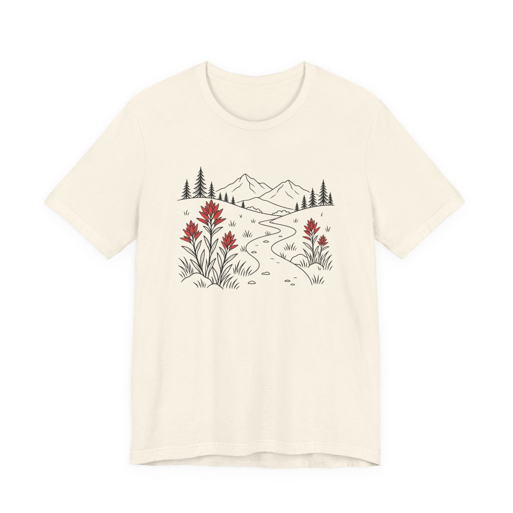 Scarlet Paintbrush Wildflowers T-Shirt | Mountain Meadow Tee