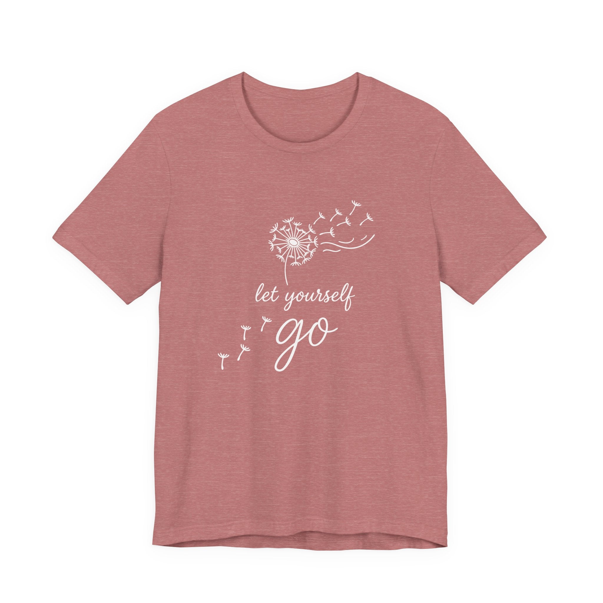 Dandelion with Flying Seeds let yourself go Tee | Inspirational Shirt