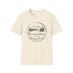 The Mountains are my Happy Place Badge T-Shirt