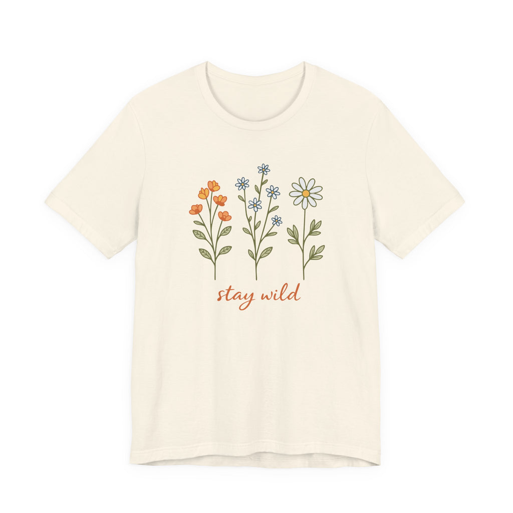 Wildflower Stems Stay Wild Tee | Floral graphic tee