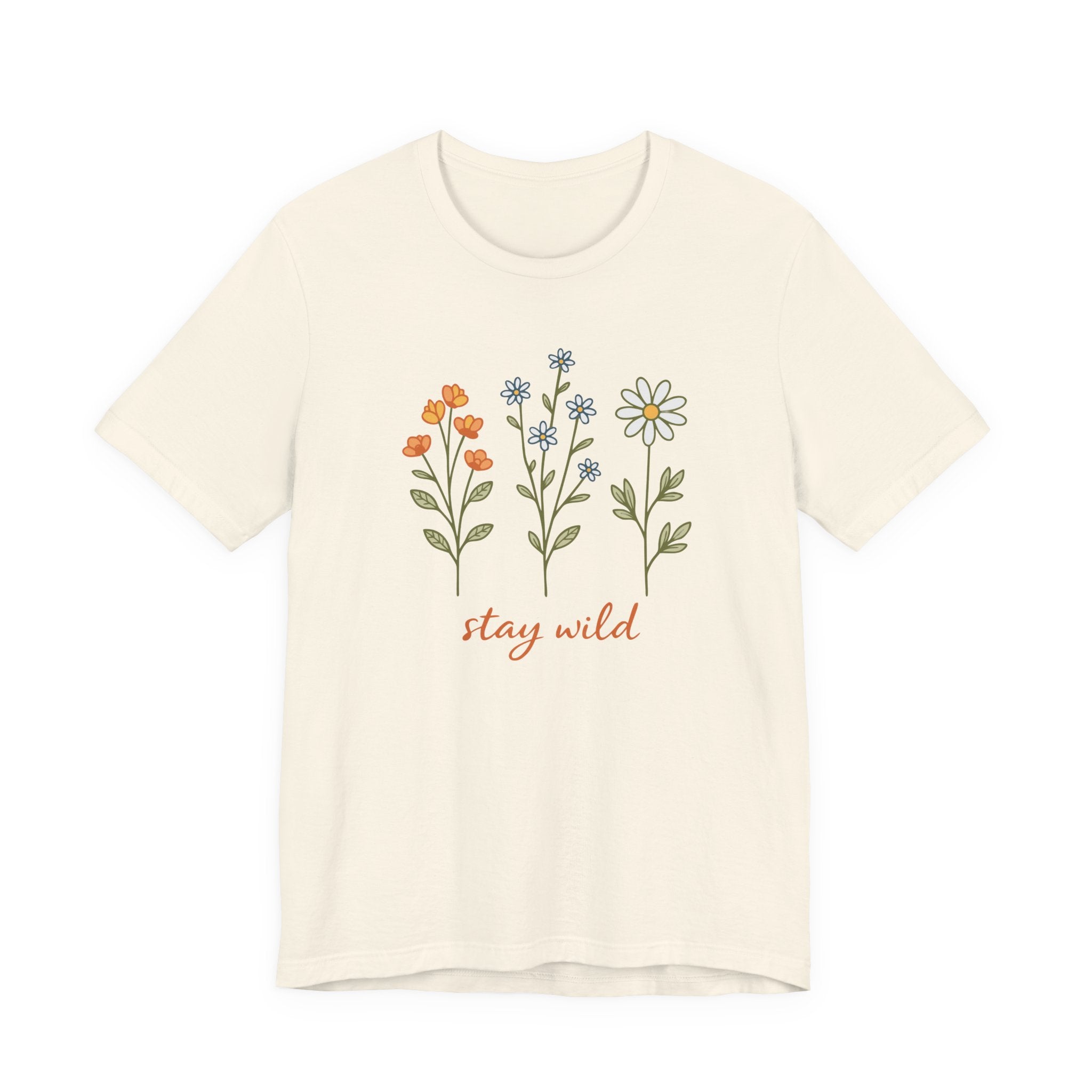 Wildflower Stems Stay Wild Tee | Floral graphic tee