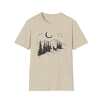 Midnight Wolf Calls to the Moon Graphic T-Shirt