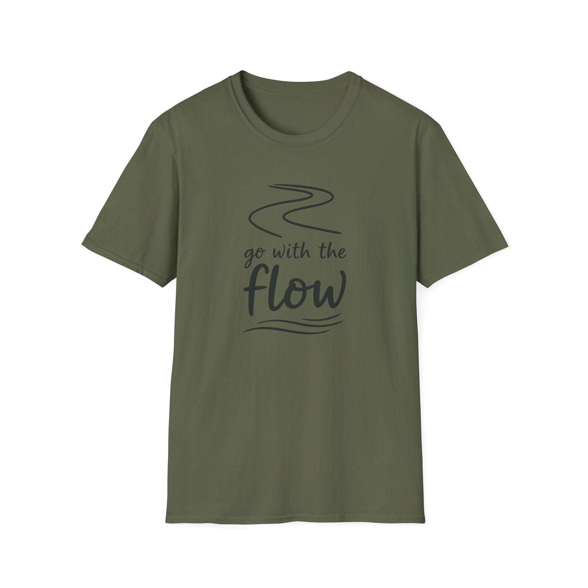 Go with the Flow Line Art T-Shirt