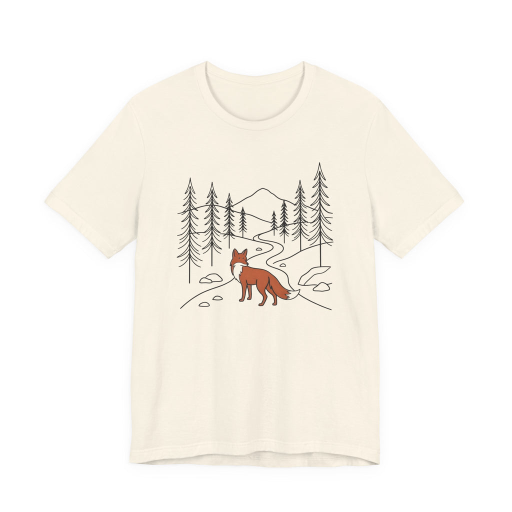 Forest Fox Tee| Botanical Wildlife Graphic T-Shirt