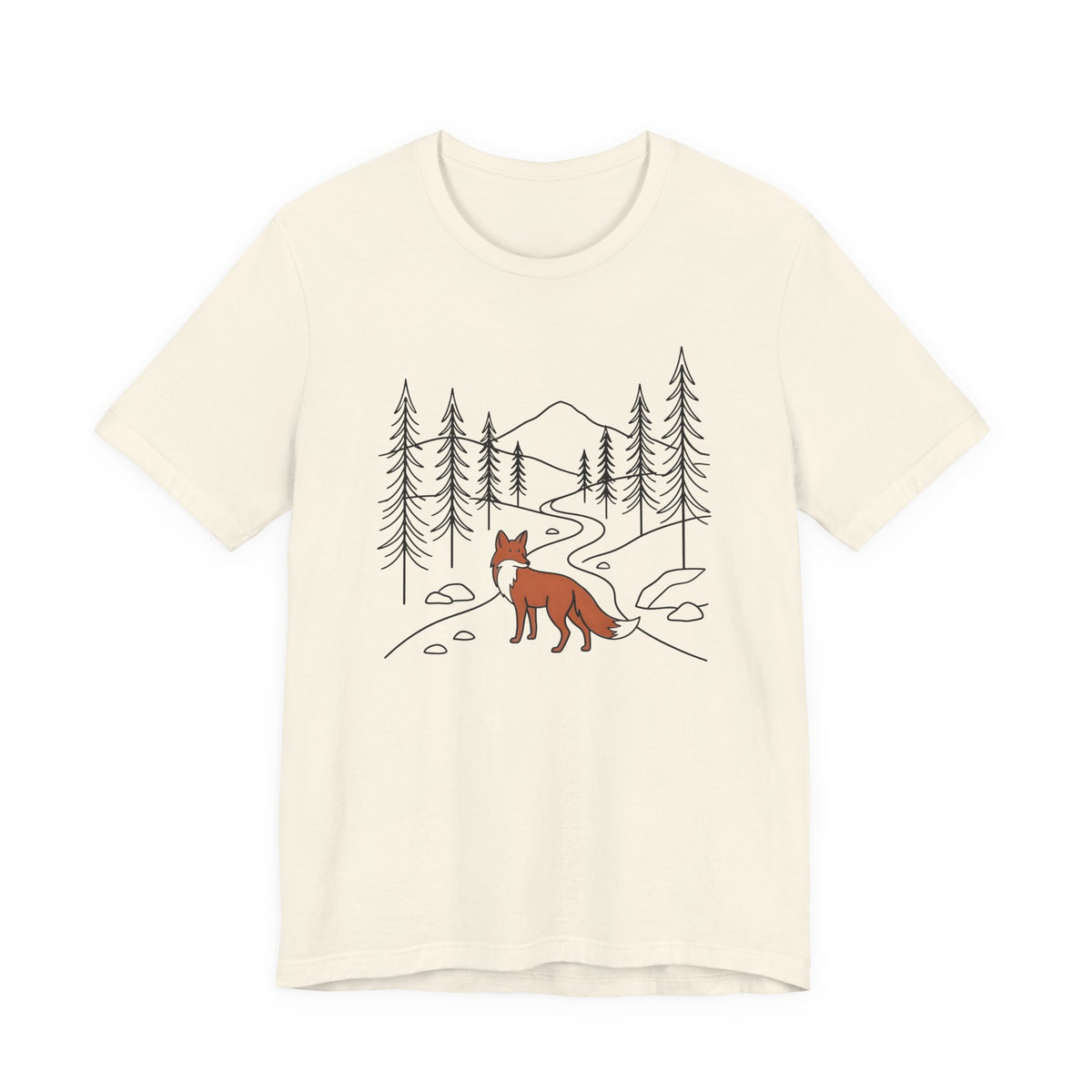 Forest Fox Tee| Botanical Wildlife Graphic T-Shirt