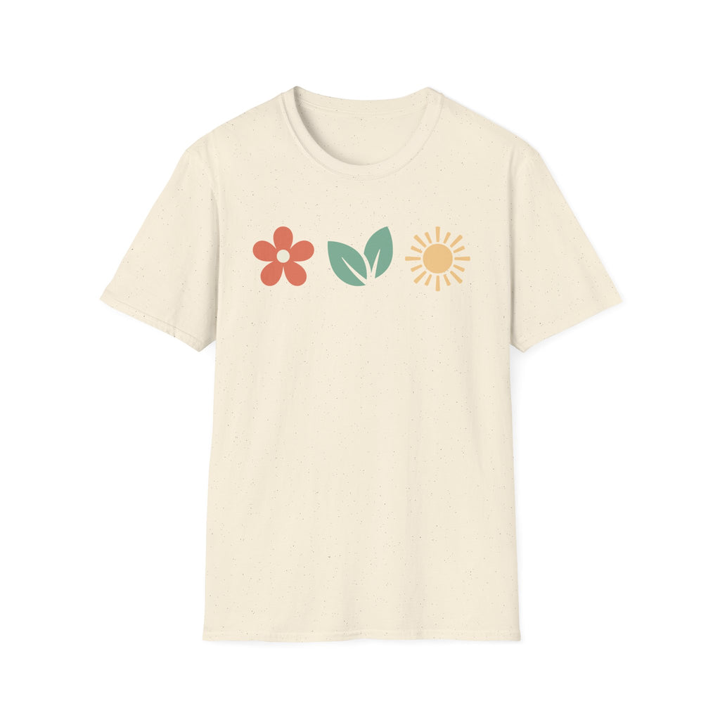 Horizontal Nature Icons Graphic T-Shirt