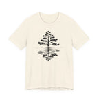 Pine Tree Reflection Tee | Minimal Nature Graphic T-Shirt