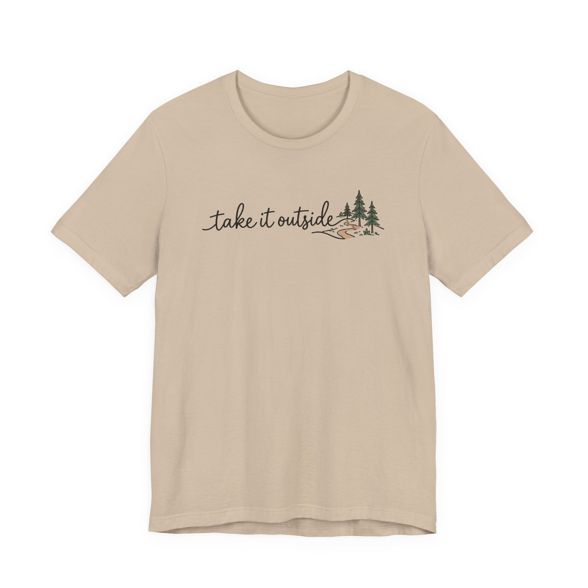 Take It Outside Tee | Line Art Illustration Tee