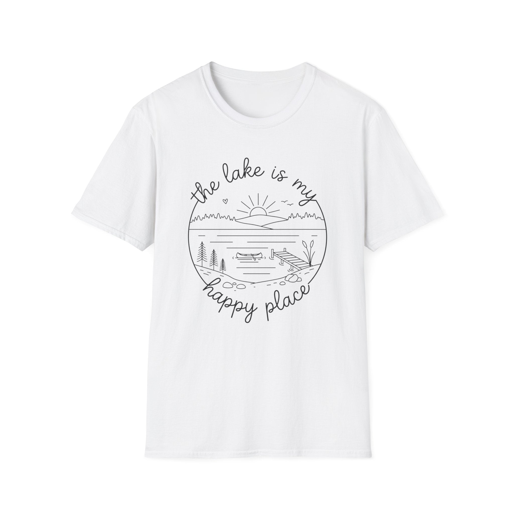 The Lake is my Happy Place Graphic T-Shirt