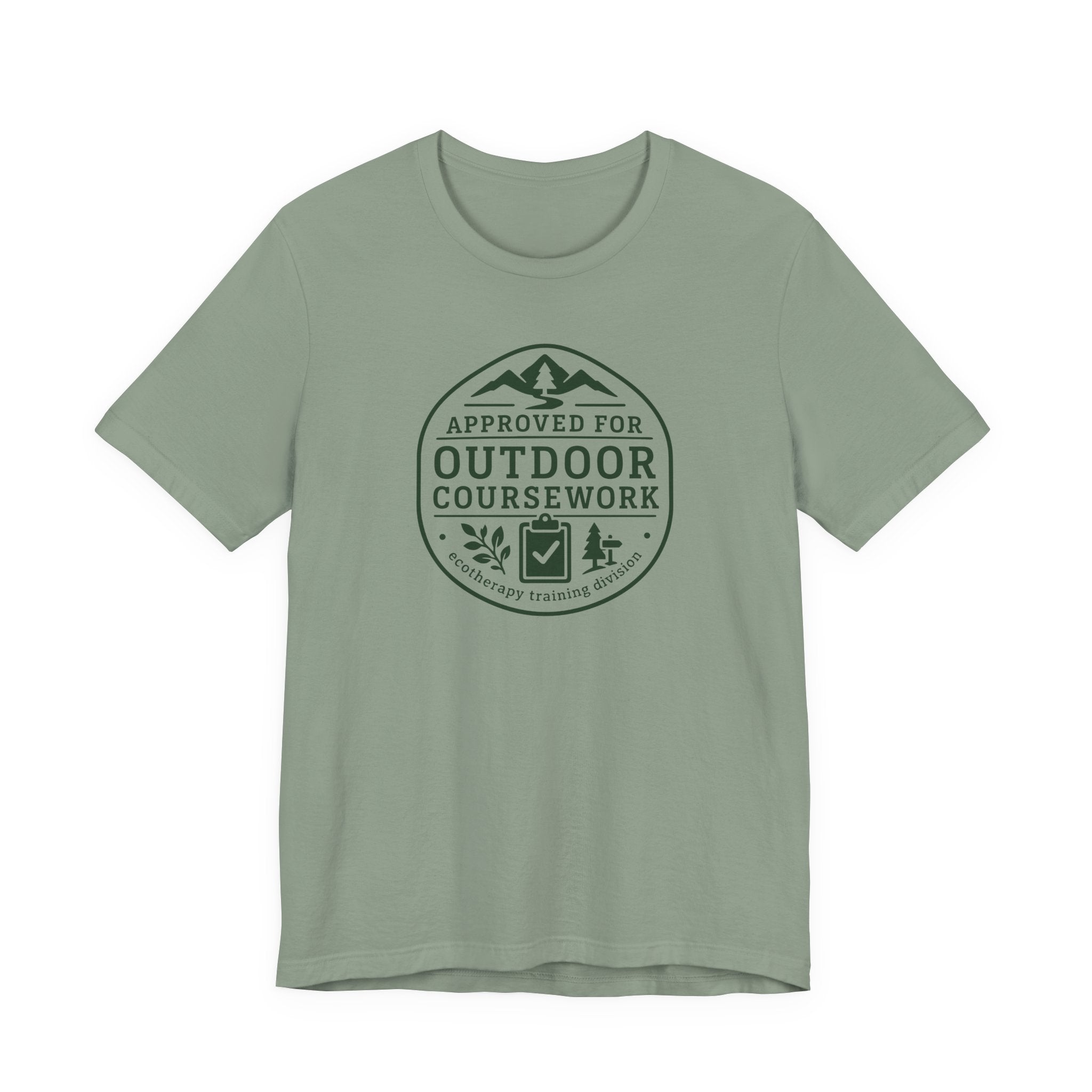 Approved for Outdoor Coursework T-Shirt | Hiking Badge Design