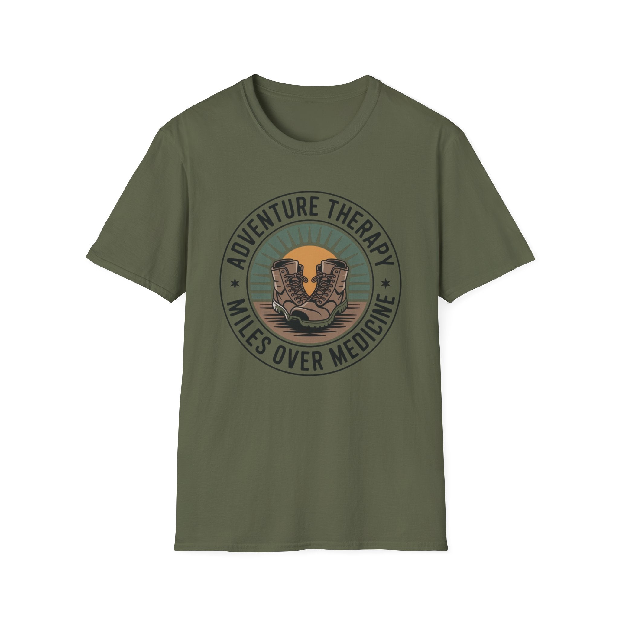 Miles over Medicine -Adventure Graphic T-Shirt