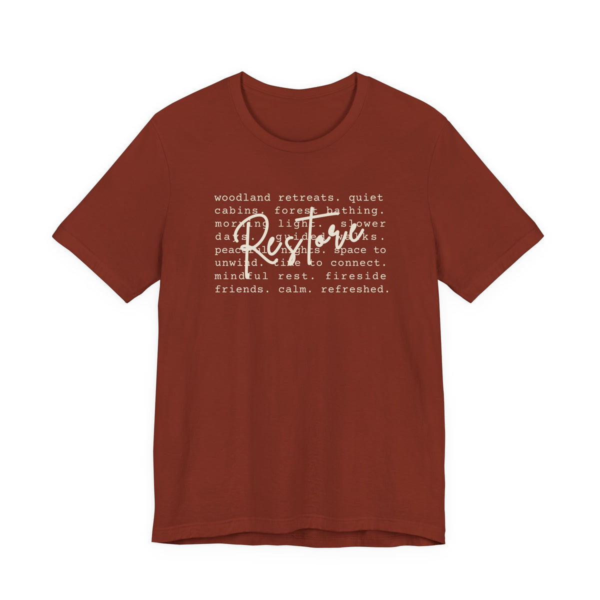 Restore Tee | Nature Retreat & Outdoor Wellness T-Shirt