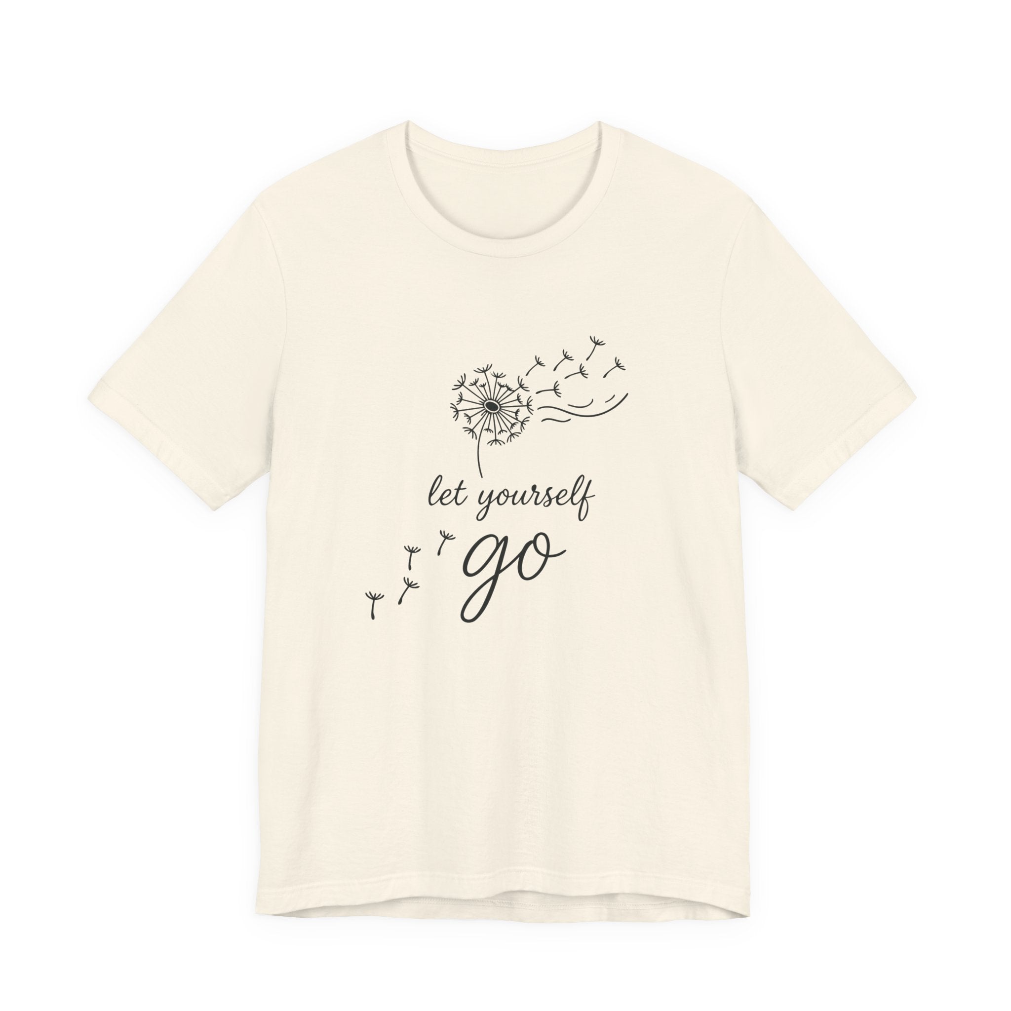 Dandelion with Flying Seeds let yourself go Tee | Inspirational Shirt