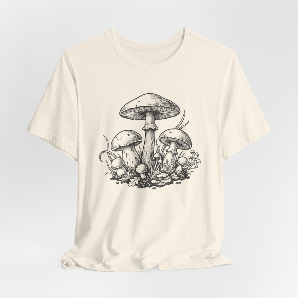 Mushroom Sketch T-Shirt | Mycelium Tee