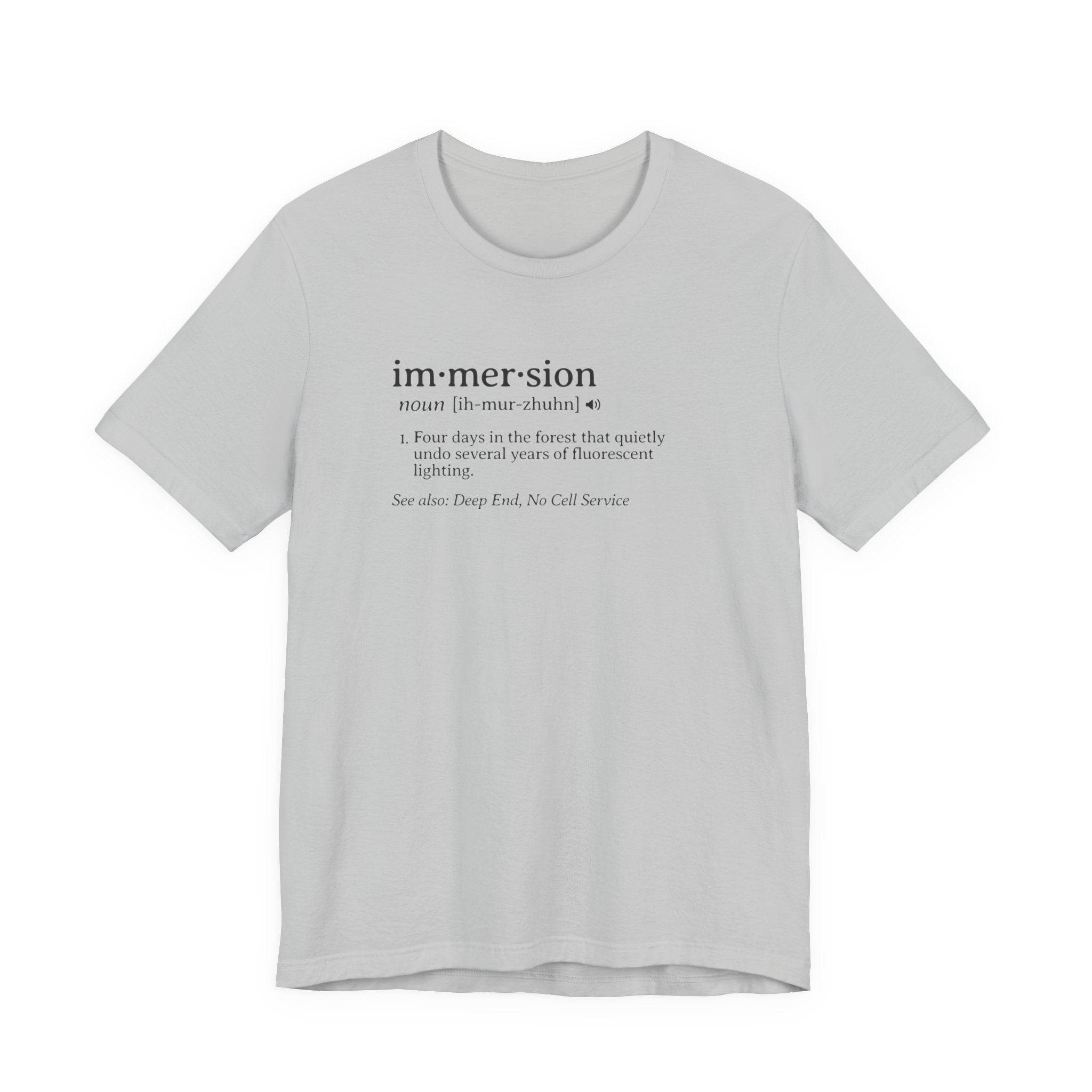 Immersion Definition Tee | Funny Dictionary Shirt