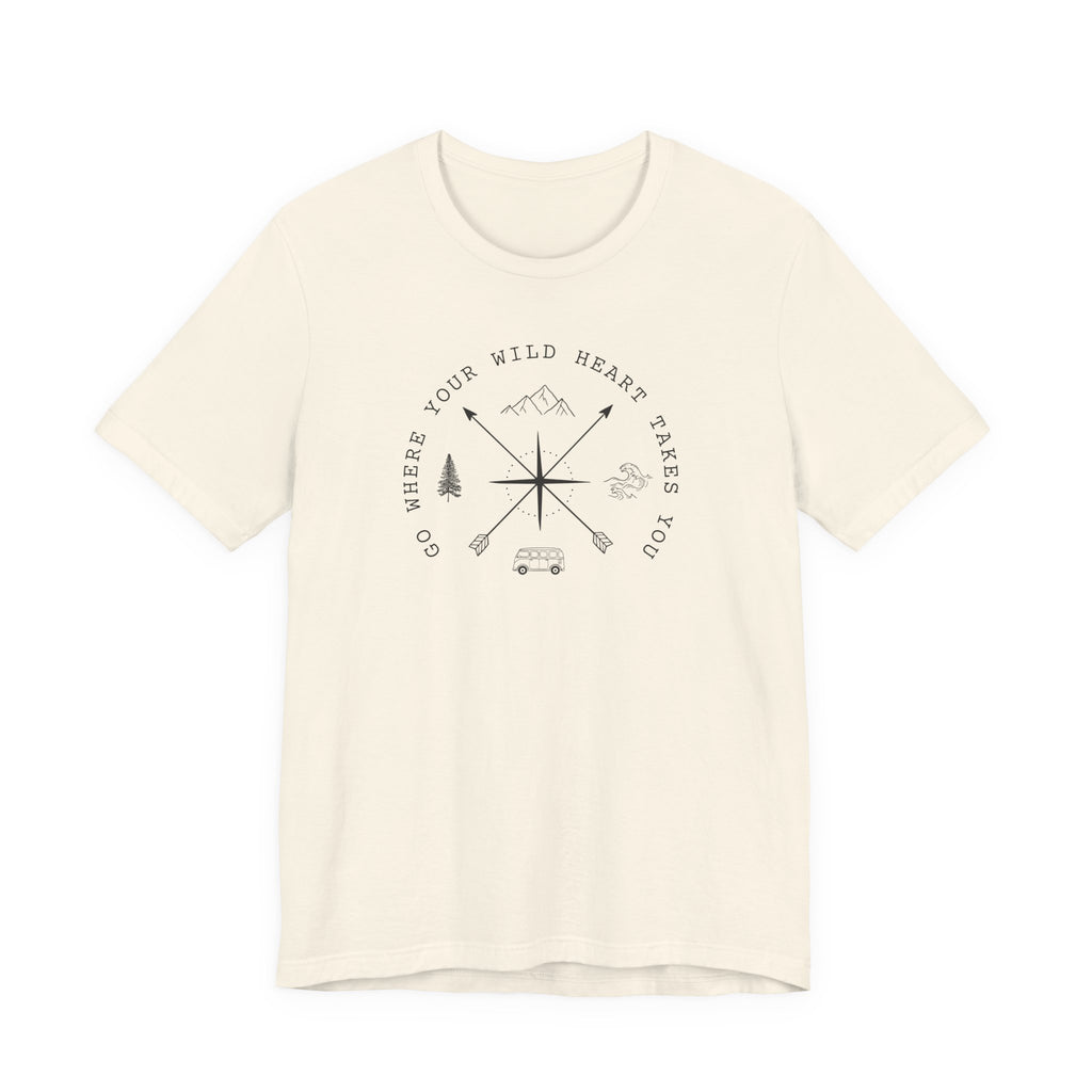 Wild Heart Compass Tee | Crossed Arrows Adventure Shirt