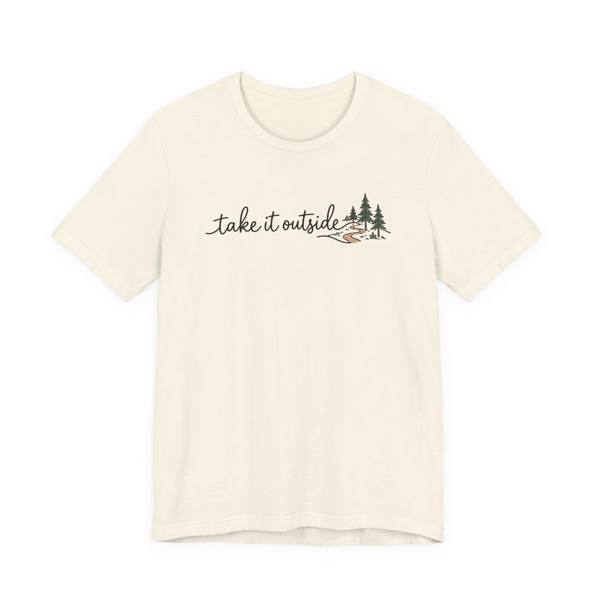 Take It Outside Tee | Line Art Illustration Tee