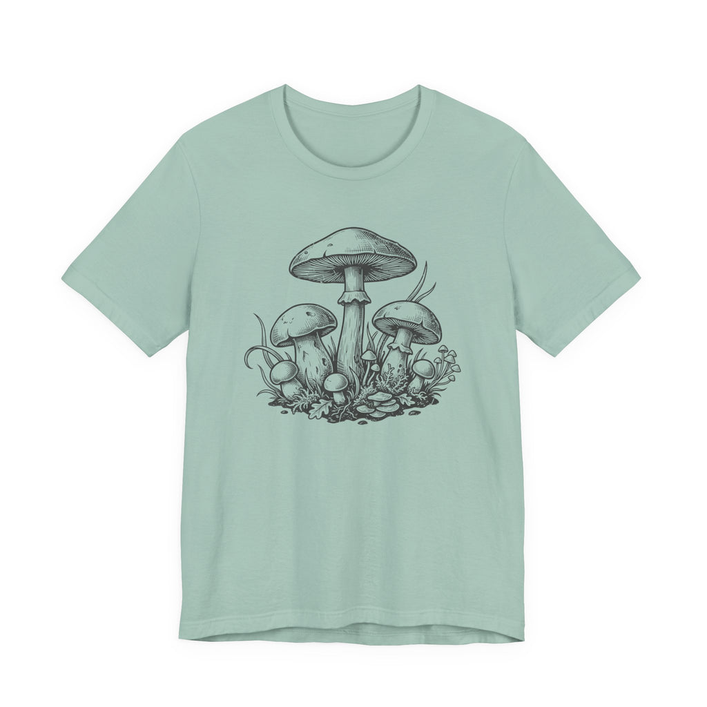 Mushroom Sketch T-Shirt | Mycelium Tee