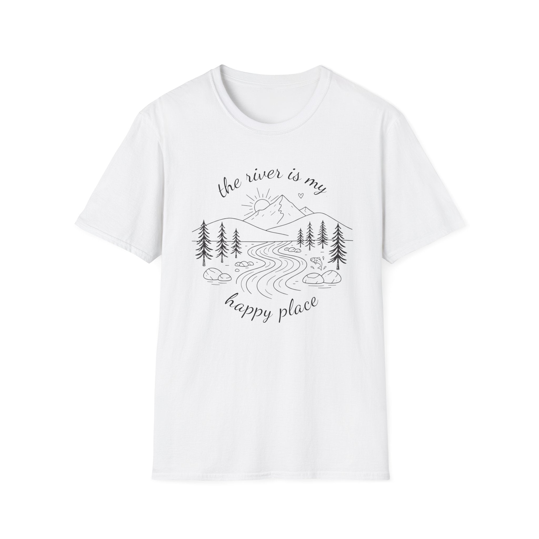 The River is my Happy Place Graphic T-Shirt
