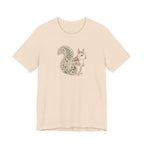 Floral Squirrel Tee | Botanical Wildlife Graphic T-Shirt