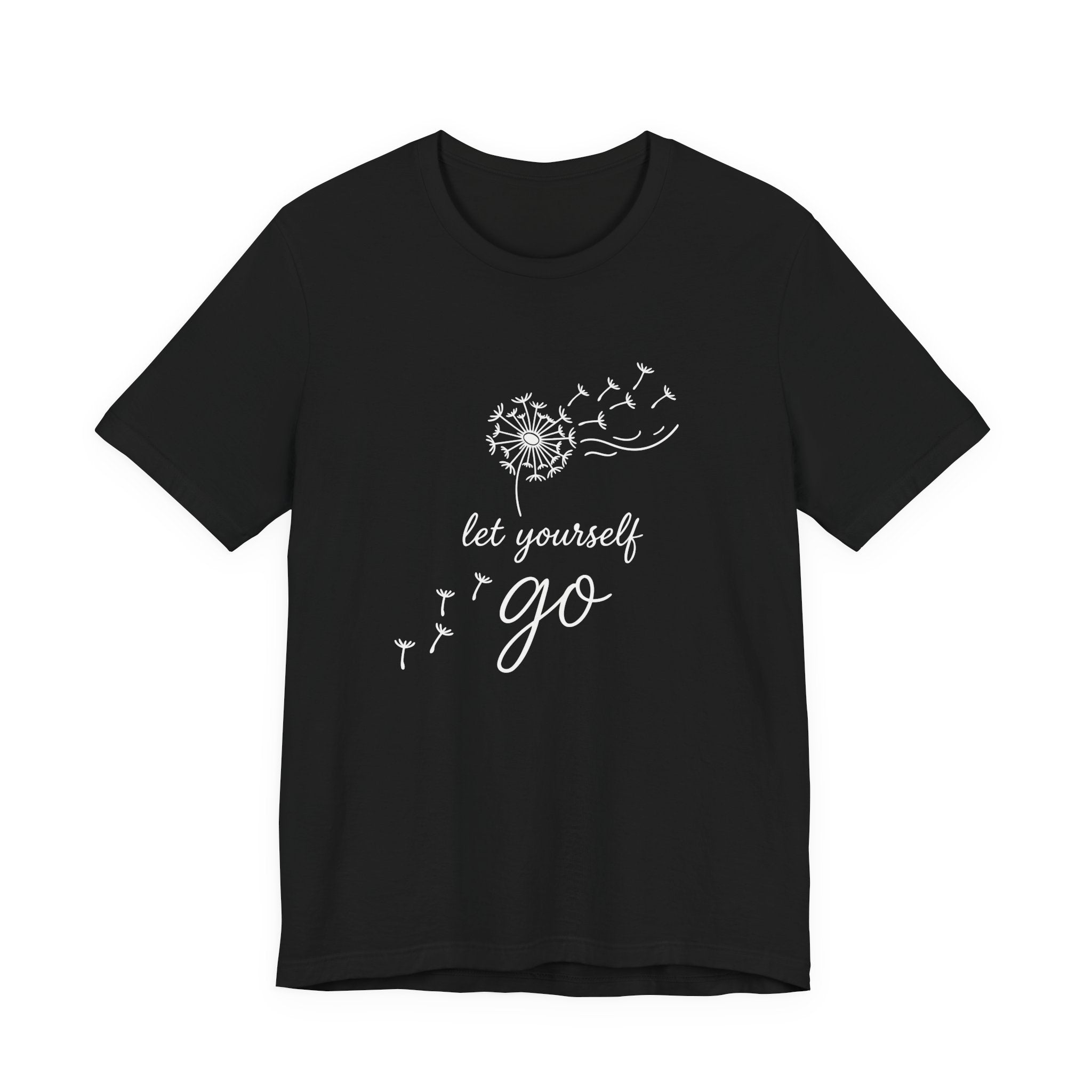 Dandelion with Flying Seeds let yourself go Tee | Inspirational Shirt