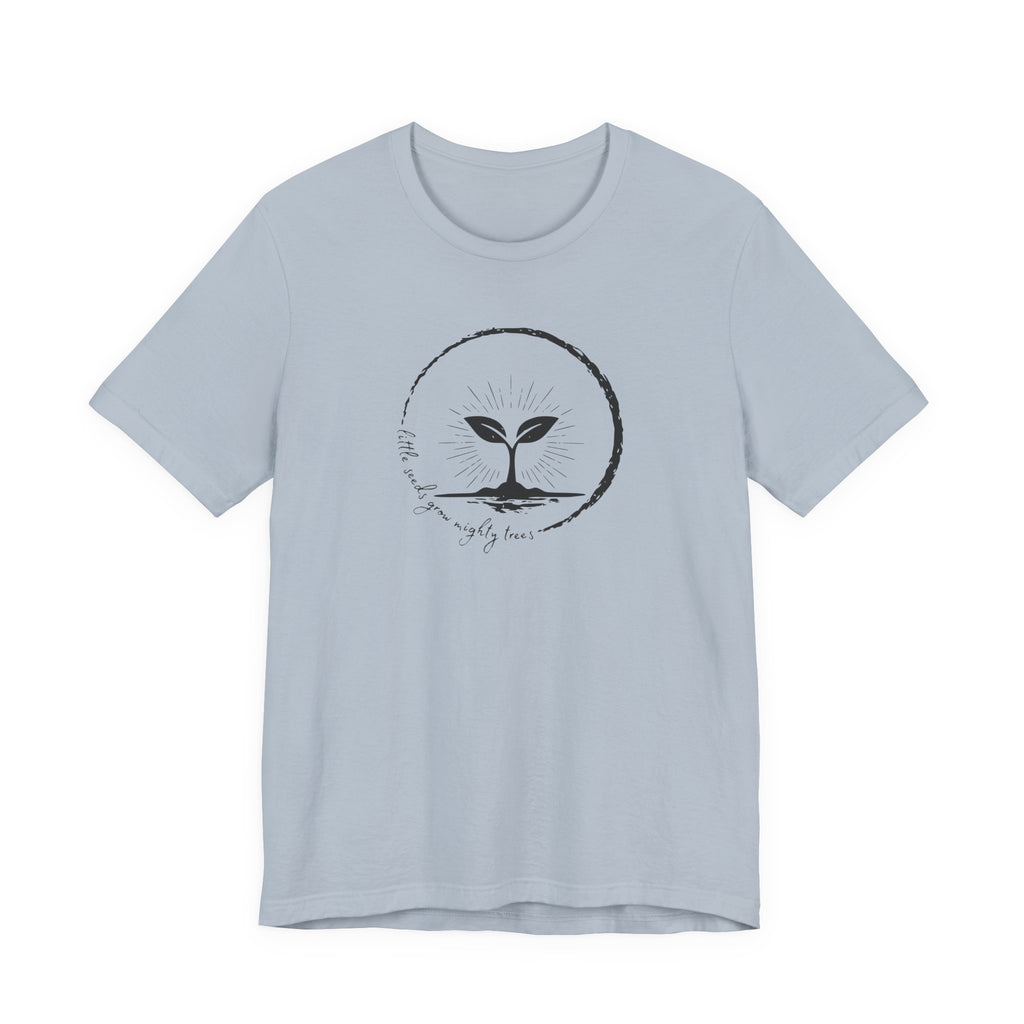 Seedling Sprout Illustration Tee | Minimal Botanical Circle