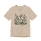 Botanical Fern & Foxglove Tee | Vintage Wildflower Nature T-Shirt