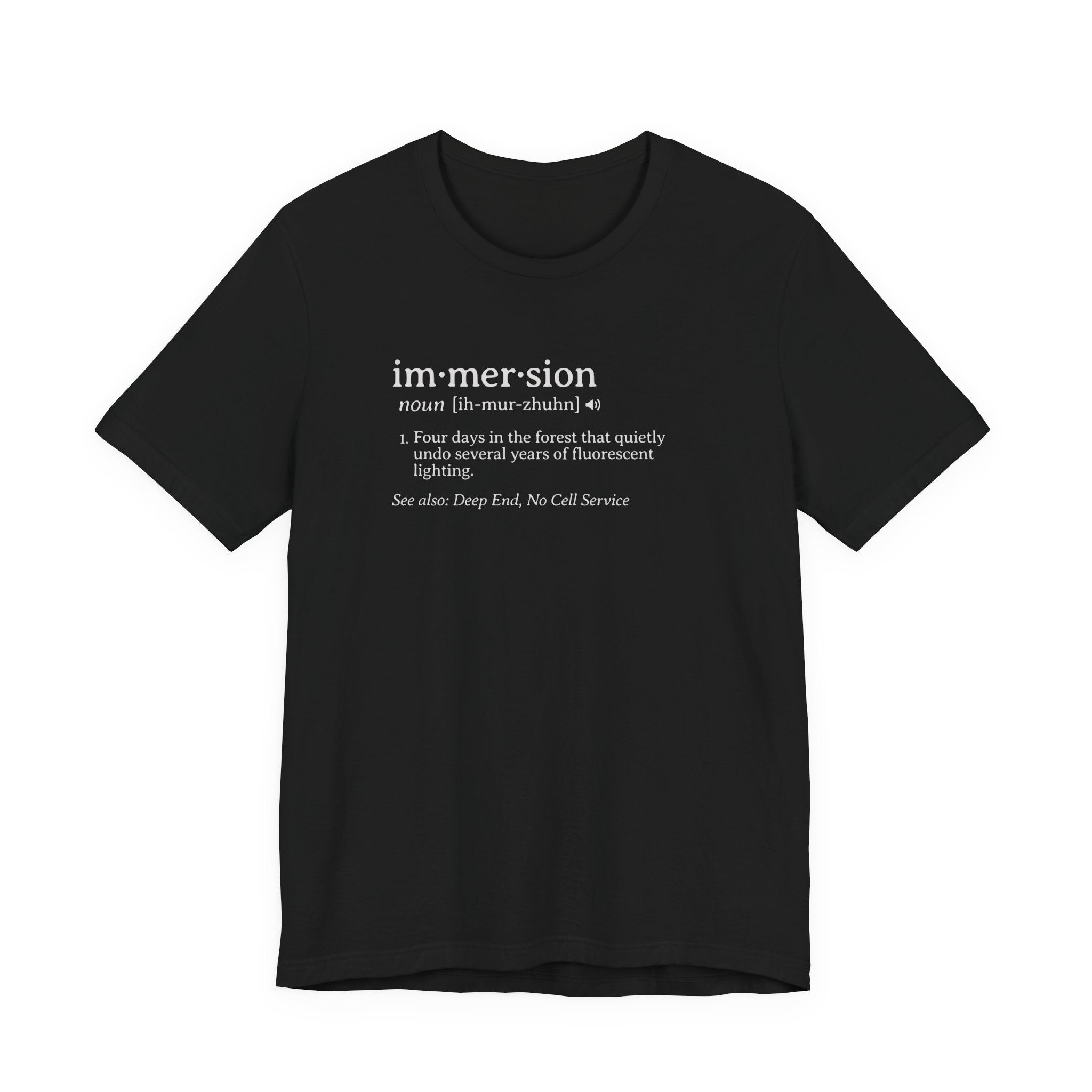 Immersion Definition Tee | Funny Dictionary Shirt