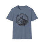 Hiking to the Summit Badge -Adventure Graphic T-Shirt