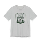 Certified to Stand Quietly Near Trees T-Shirt | Outdoor Nature Badge Tee