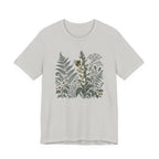 Botanical Fern & Foxglove Tee | Vintage Wildflower Nature T-Shirt