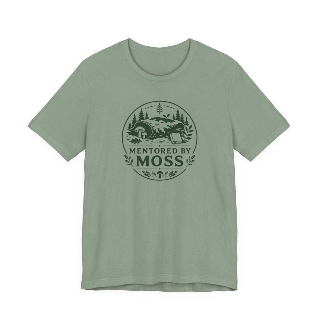 Mentored by Moss T-Shirt | Nature Forest Illustration, Hiking Tee