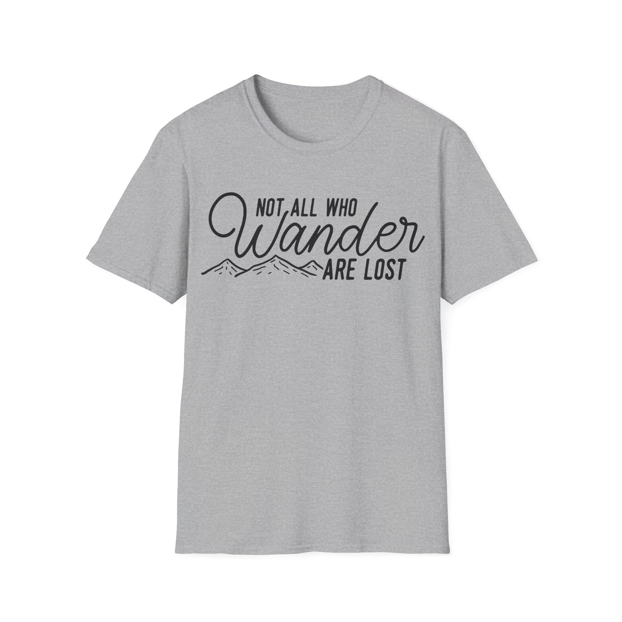 Not All Who Wander Line Art Graphic T-Shirt