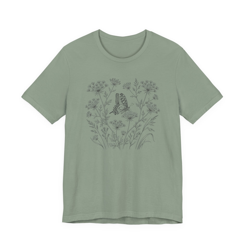 Butterfly Meadow Tee | Swallowtail on Queen Anne’s Lace