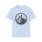 Hiking to the Summit Badge -Adventure Graphic T-Shirt