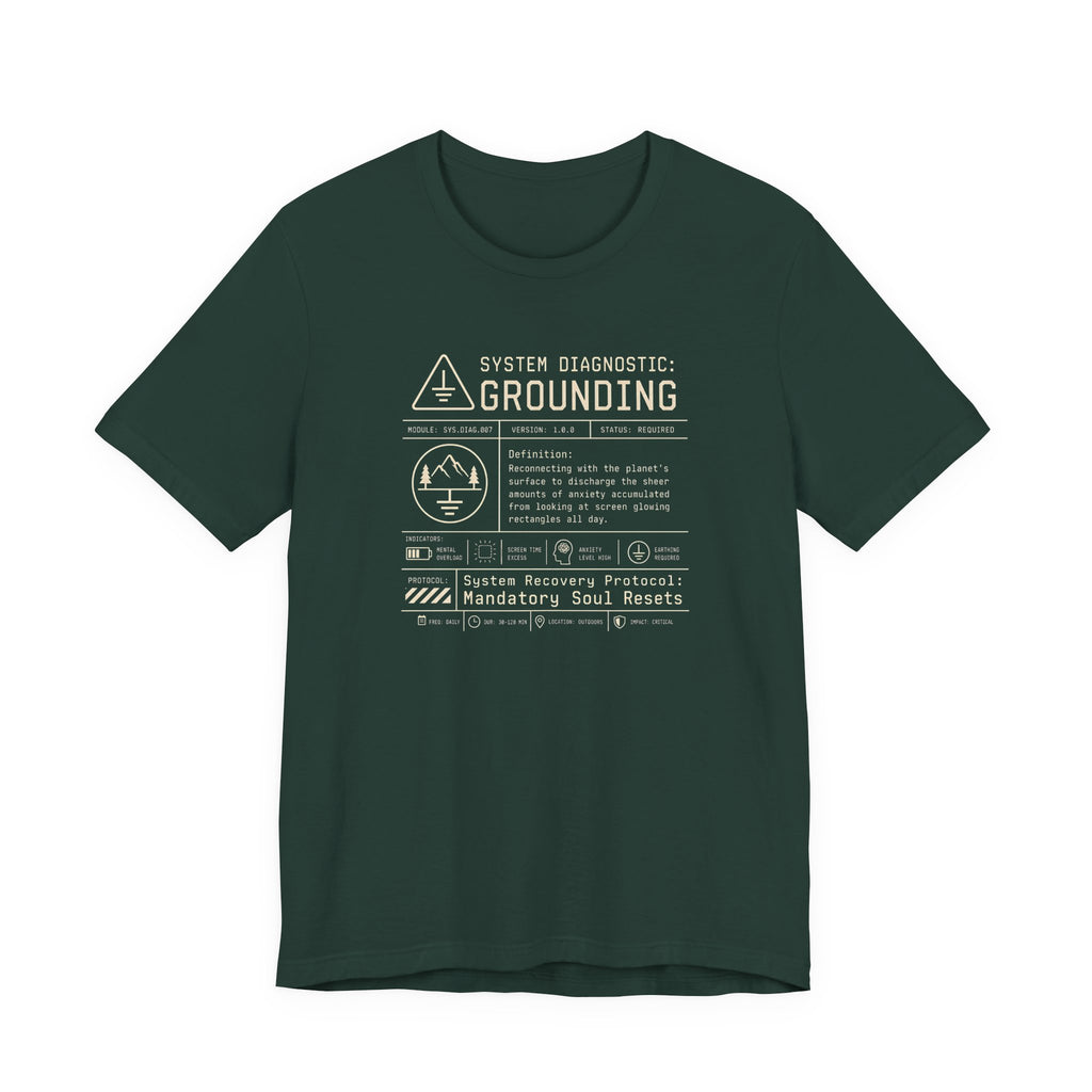 Grounding System Diagnostic Tee | Funny Tech Humor T-Shirt