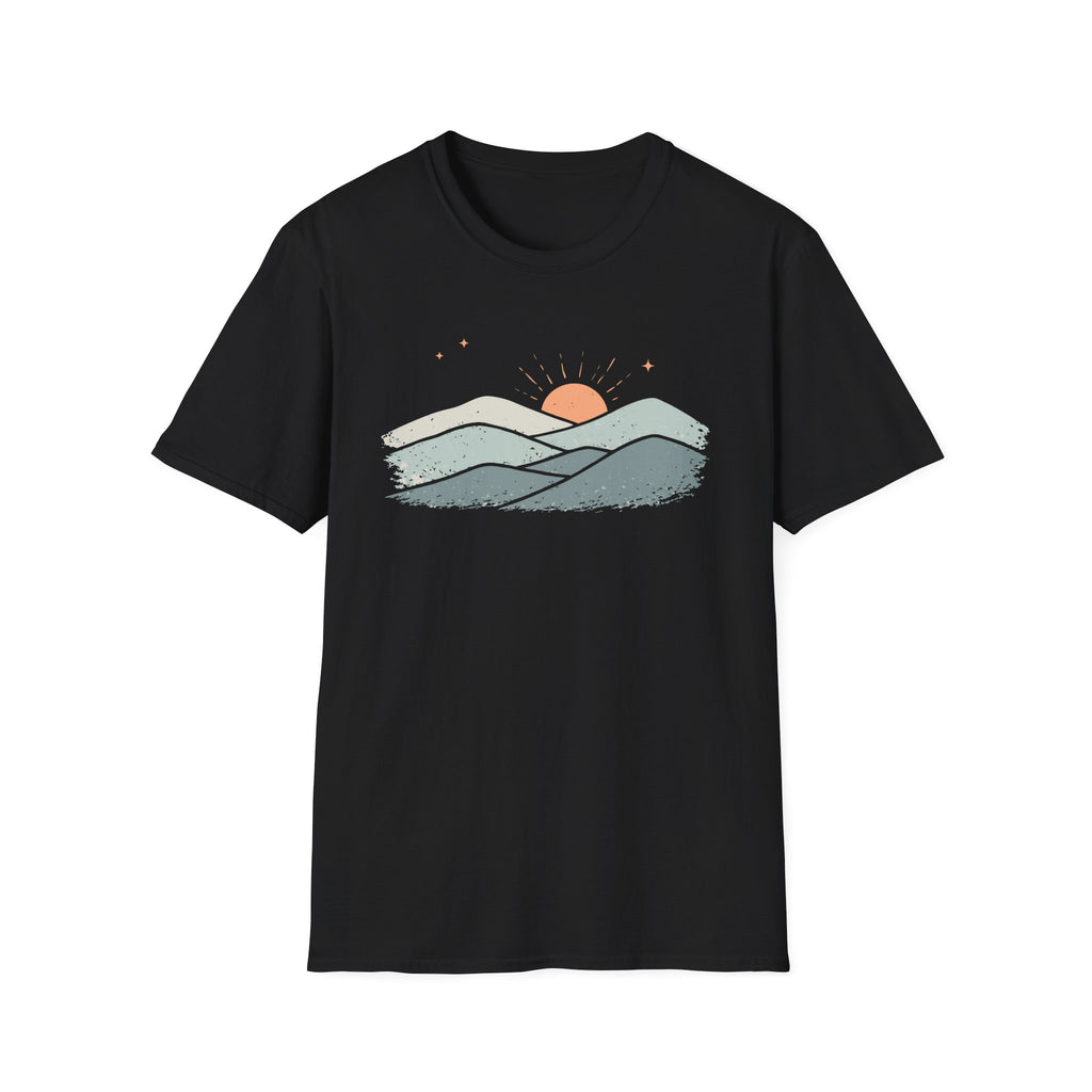 Muted Sunset Over Mountains T-Shirt