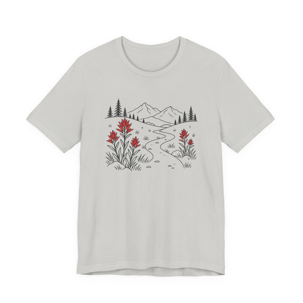 Scarlet Paintbrush Wildflowers T-Shirt | Mountain Meadow Tee