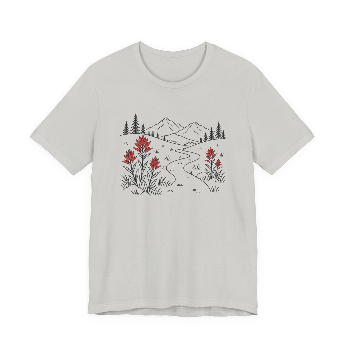 Scarlet Paintbrush Wildflowers T-Shirt | Mountain Meadow Tee