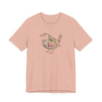 Floral Wren T‑Shirt | Botanical Wildlife Graphic T-Shirt