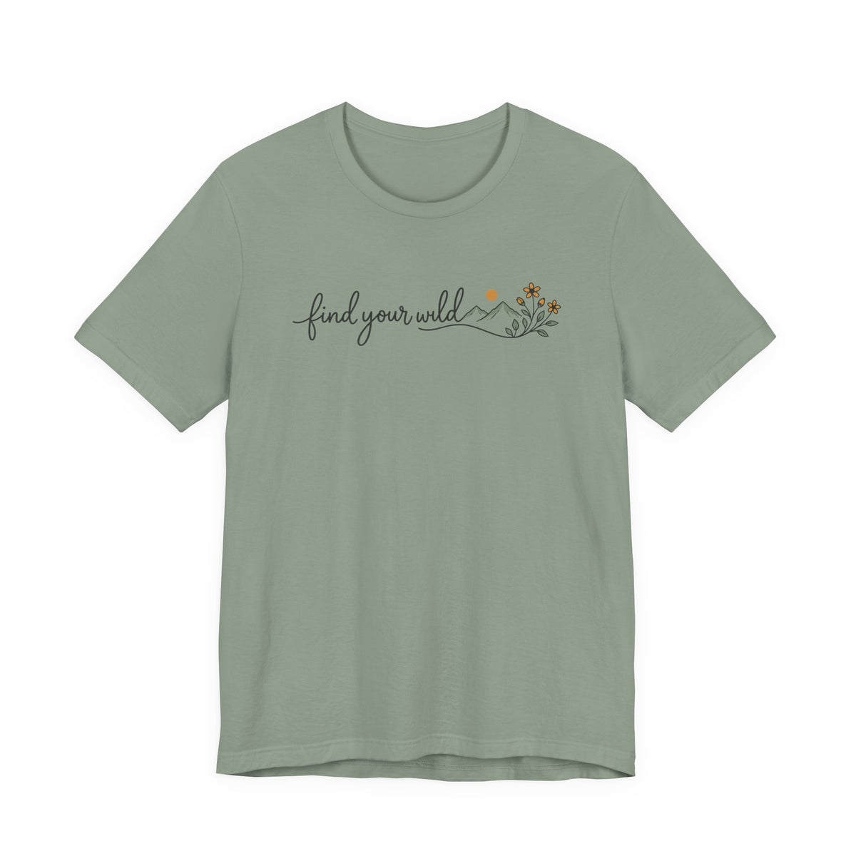 Find Your Wild Tee | Line Art Illustration T-Shirt