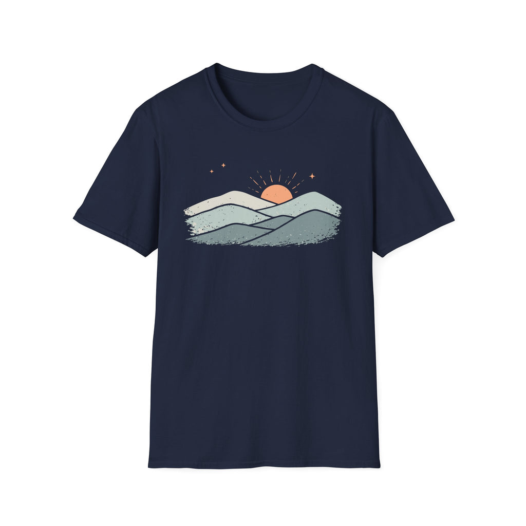 Muted Sunset Over Mountains T-Shirt