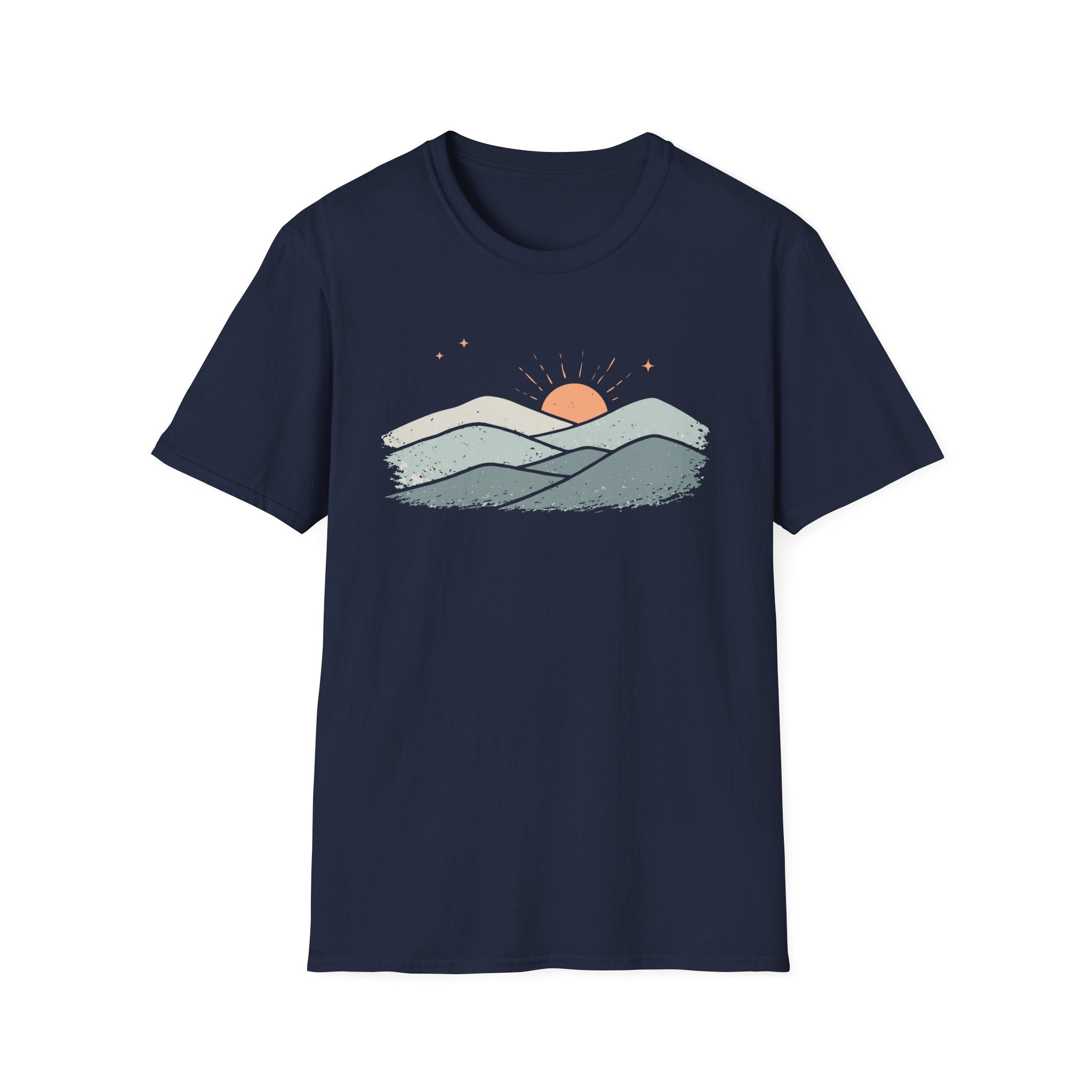 Muted Sunset Over Mountains T-Shirt