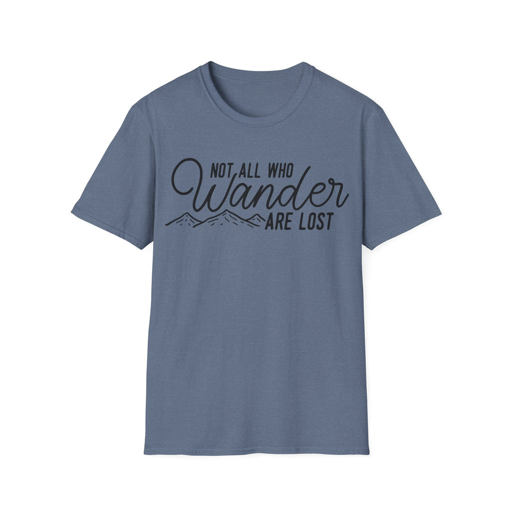 Not All Who Wander Line Art Graphic T-Shirt